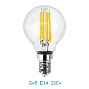Šviesos diodų filamentinė lempa "Edison" (E14, G45)