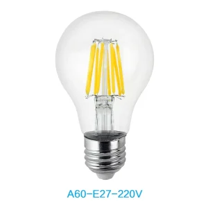 Šviesos diodų filamentinė lempa "Edison" (E27, A60)