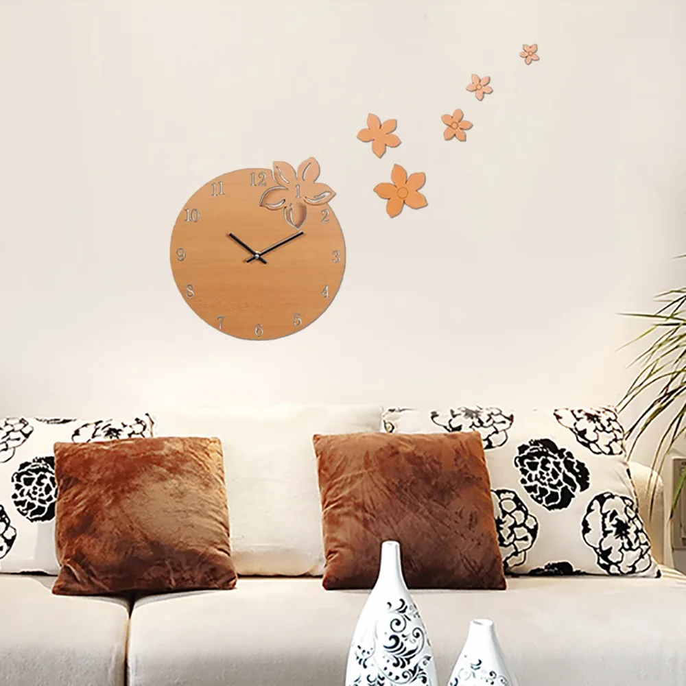 Sieninis laikrodis "Elegantiškos gėlytės" (30 cm)