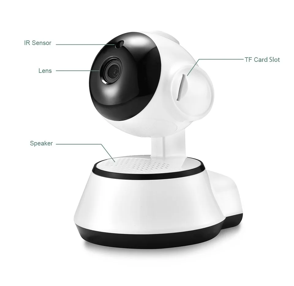 Stebėjimo IP kamera "Robotukas" (720P, Wifi, Wireless, naktinio