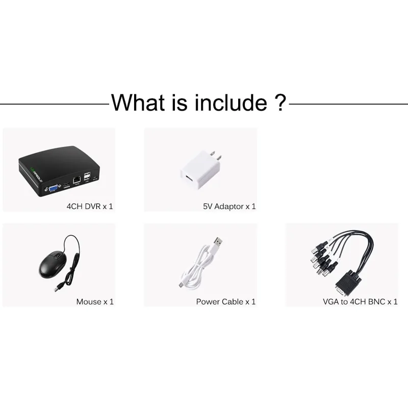 4 kanalų vaizdo įrašymo įtaisas "Aukščiausia klasė" (CCTV DVR į