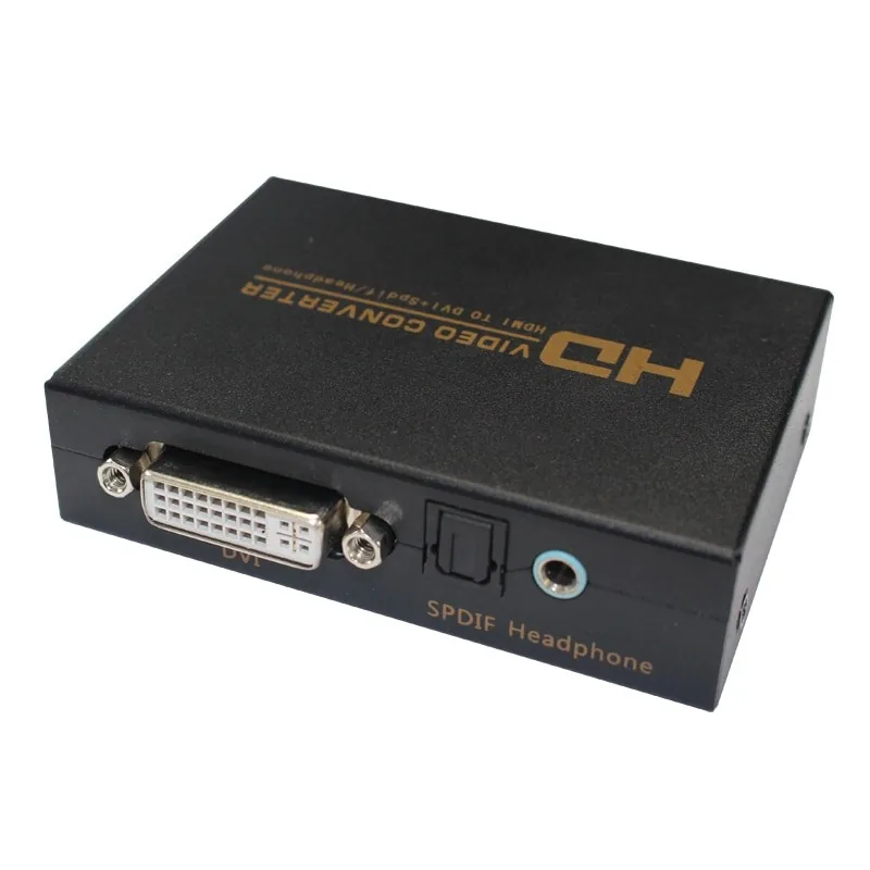 HDMI į DVI ir SPDIF + ausinės keitiklis (1080P)
