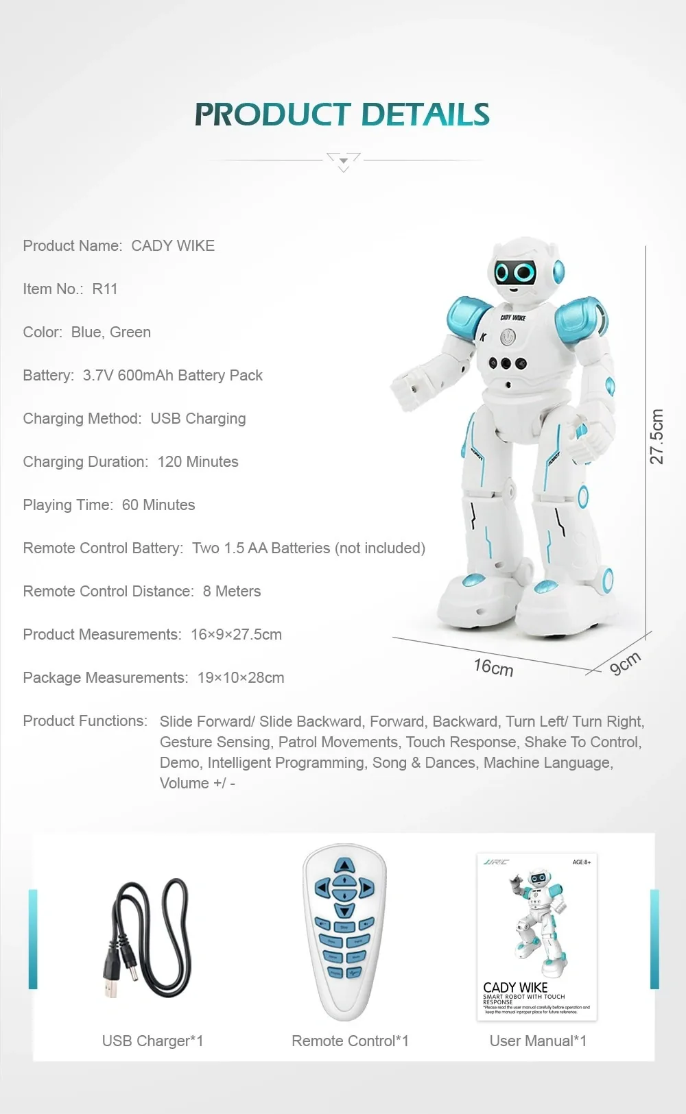 Vaikštantis ir šokantis robotas "Protinguolis 4"