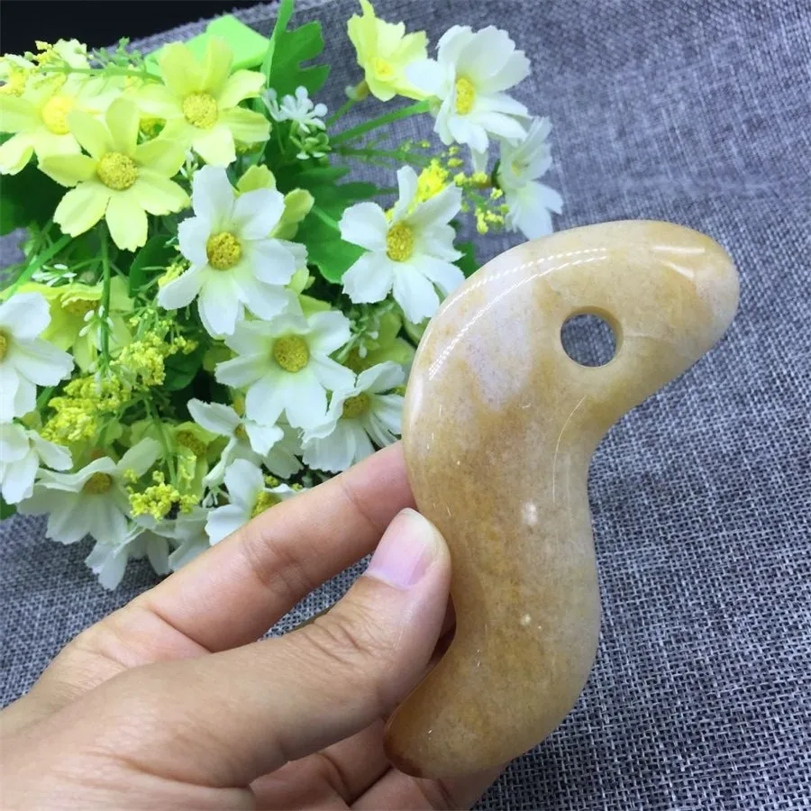 Masažinis akmuo "Geltonasis masažiukas" (masažui, spa