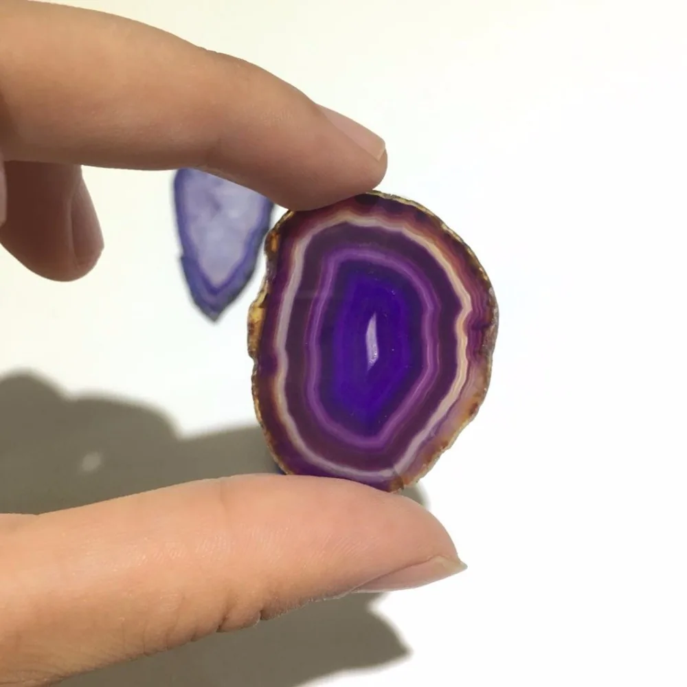 Išpjova "Violetinė Reiki energija" (agatas, 5 vnt)