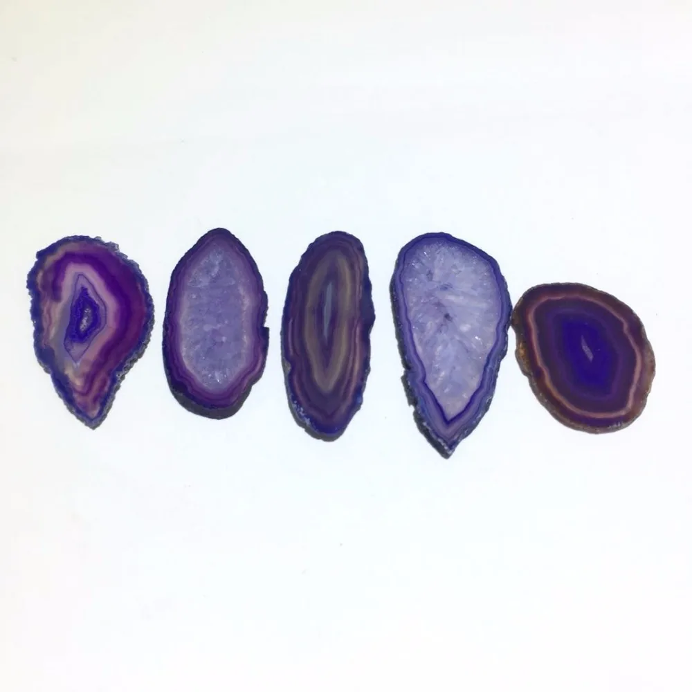 Išpjova "Violetinė Reiki energija" (agatas, 5 vnt)