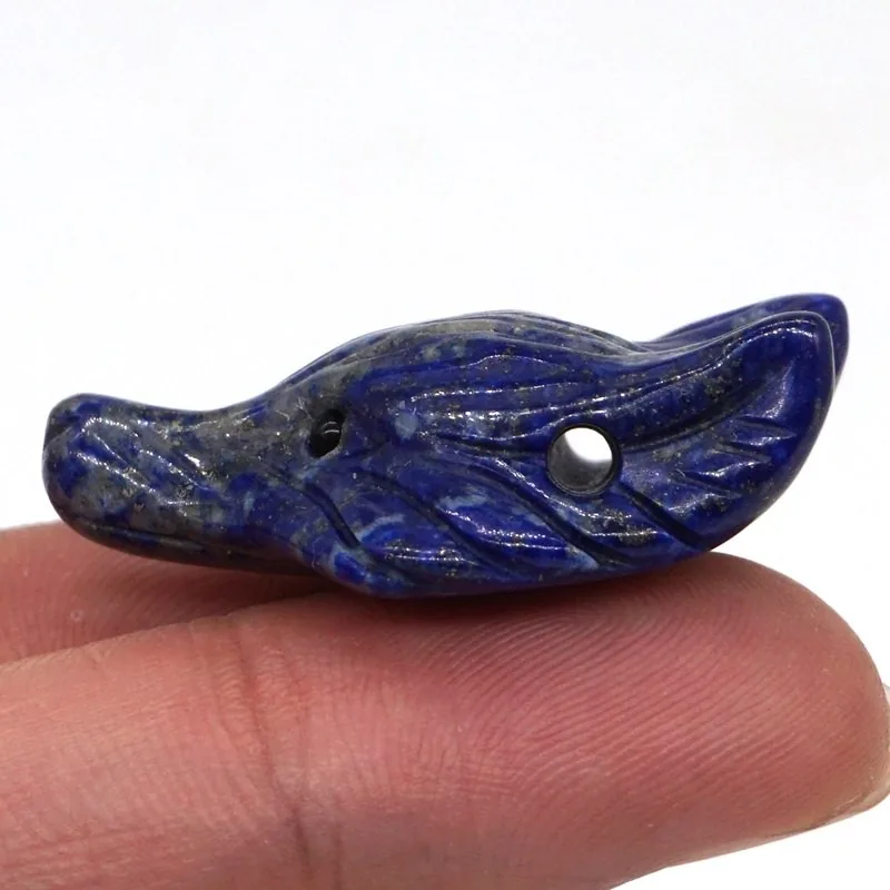 Pakabuko figūrėlė "Mėlynoji vilko galva 4" (Lapis lazuli kvarco