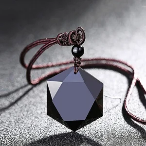 Pakabukas "Energijos galia" (obsidianas)