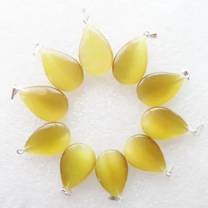 Pakabukas "Geltonieji lašiukai" (10 vnt, 26 x 15 x 5 mm)