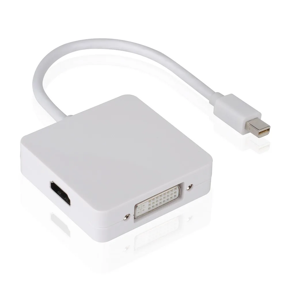 3-in-1 Mini Displayport (HDMI, DVI, DisplayPort)