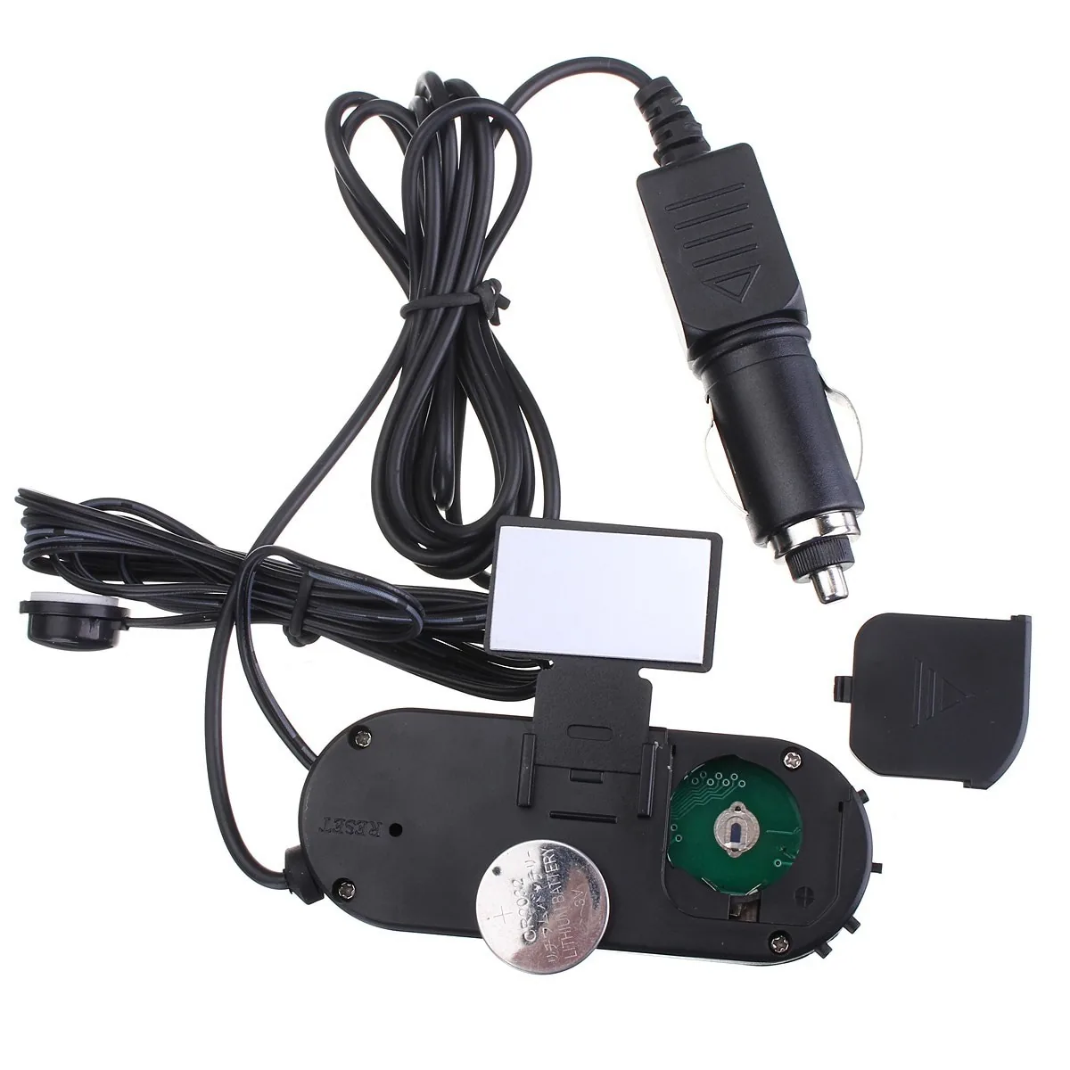 Automobilio LCD laikrodis - termometras "Snobas"
