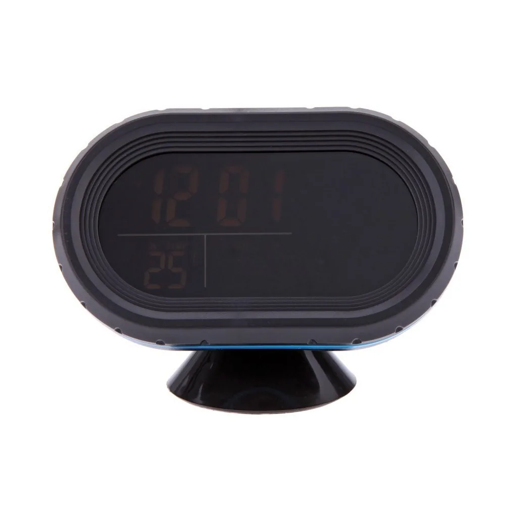Automobilio LCD laikrodis - termometras "Tikslumas"