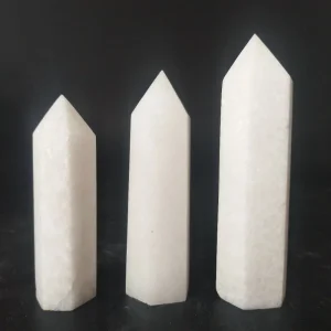 Natūralus mineralas "Baltasis obeliskas 3" (baltasis jadas, 9
