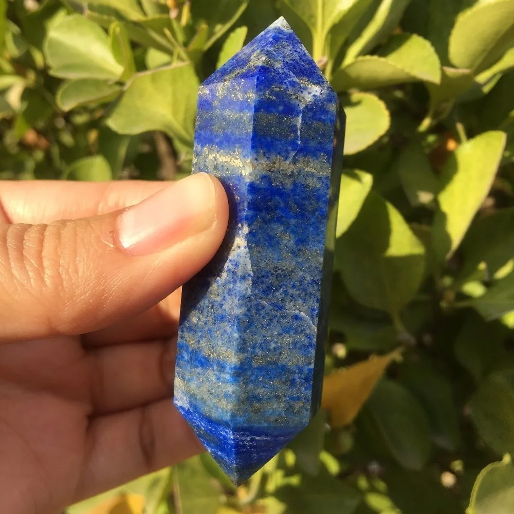 Natūralus mineralas "Modernus obeliskas" (Lapis Lazuli, 8 cm