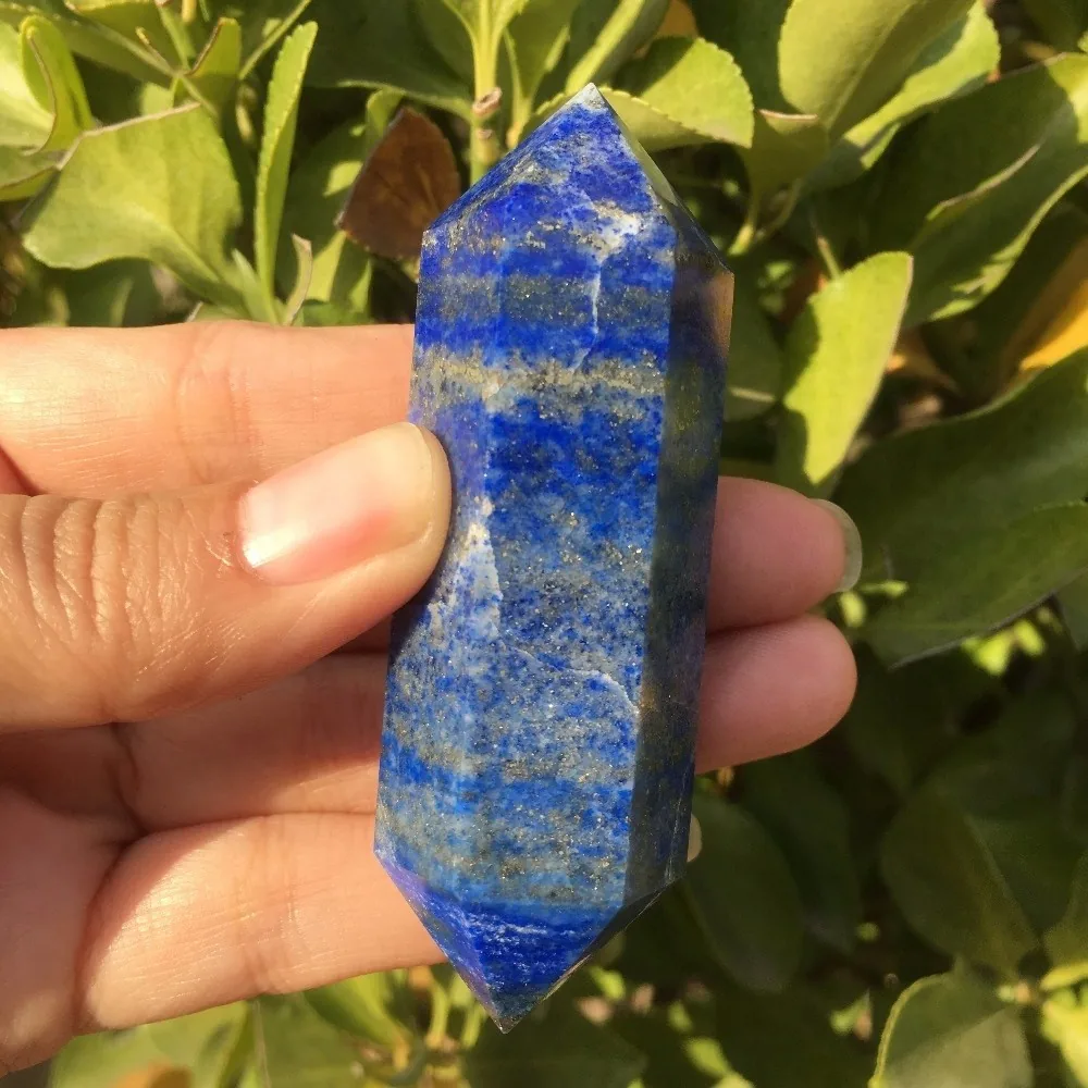 Natūralus mineralas "Modernus obeliskas" (Lapis Lazuli, 8 cm