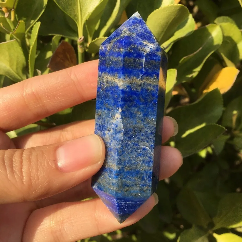 Natūralus mineralas "Modernus obeliskas" (Lapis Lazuli, 8 cm