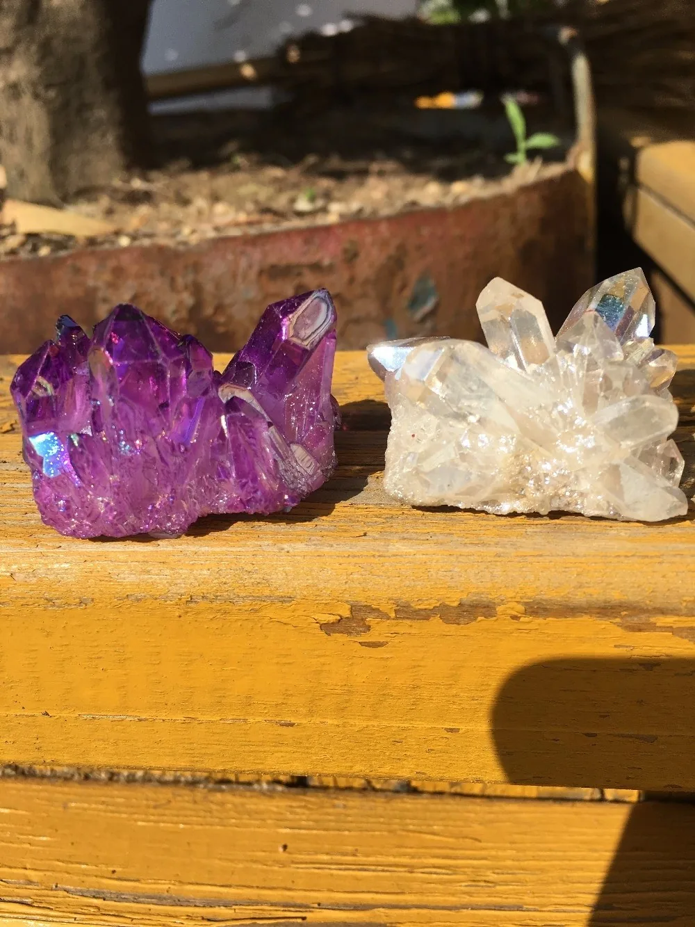 Natūralus mineralas "Violetinis ir baltas" (58 g)