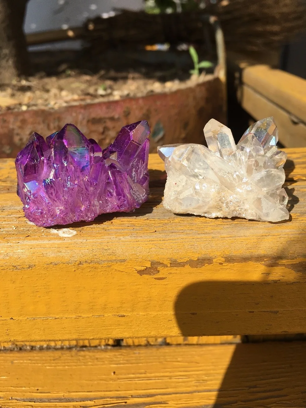 Natūralus mineralas "Violetinis ir baltas" (58 g)