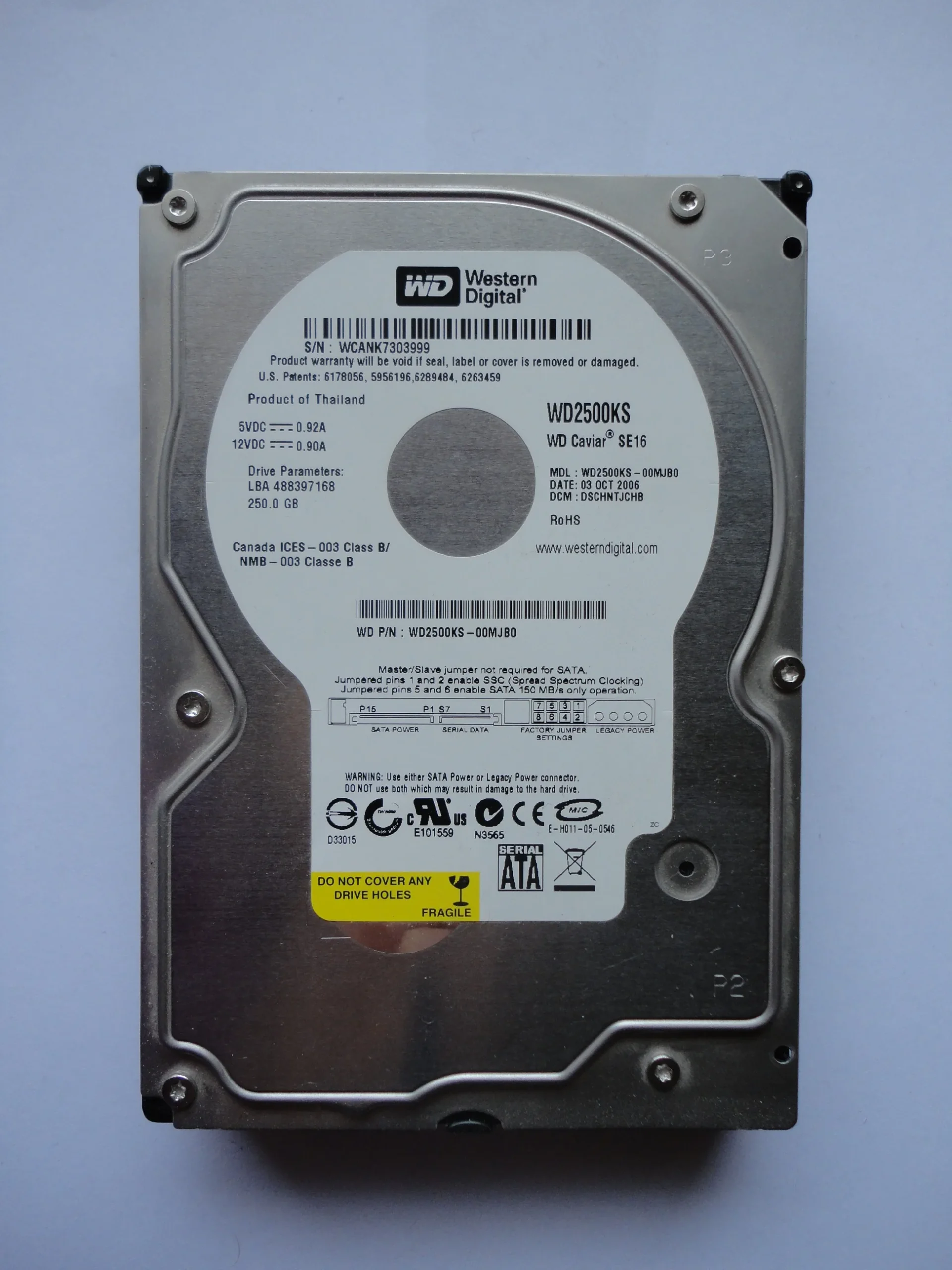 Kietasis diskas - Western Digital - 250 GB - WD2500KS