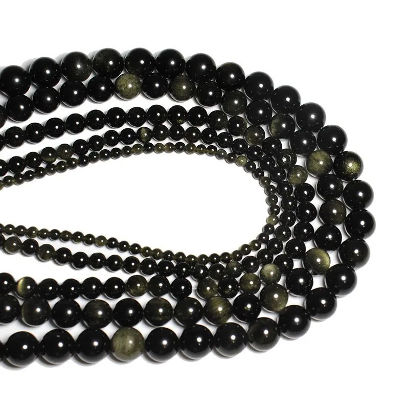 Karoliukai "Tamsusis stilius 2" (obsidianas)