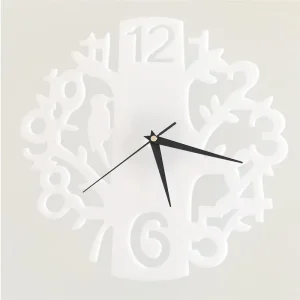 Sieninis laikrodis "Medis ir paukštelis 3" (22 cm)