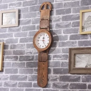 Sieninis laikrodis "Medžio stilius 5" (65 cm)