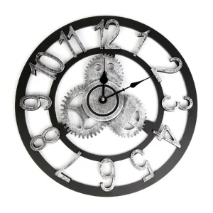 Sieninis laikrodis "Metalo stilius" (40 cm)