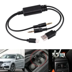 AUX, USB laidas "Aukščiausia klasė" (BMW, IPhone, iPod)