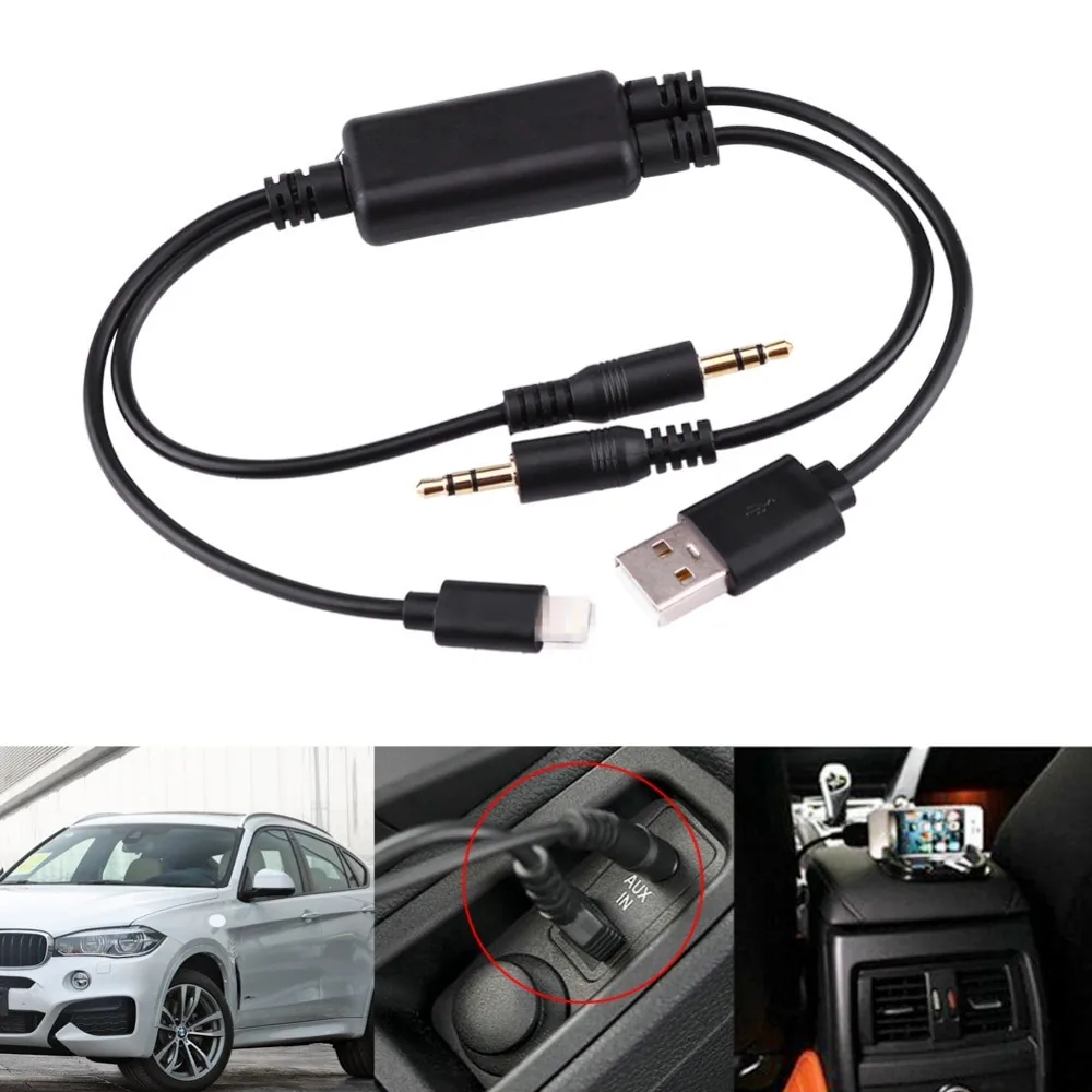 AUX, USB laidas "Aukščiausia klasė" (BMW, IPhone, iPod)