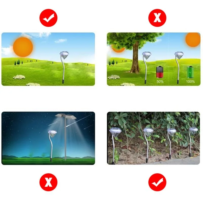 Saulės energija įkraunamas šviestuvas "Nakties deimantas"