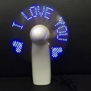 Elektroninis įkraunamas nešiojamas ventiliatorius "I Love You"