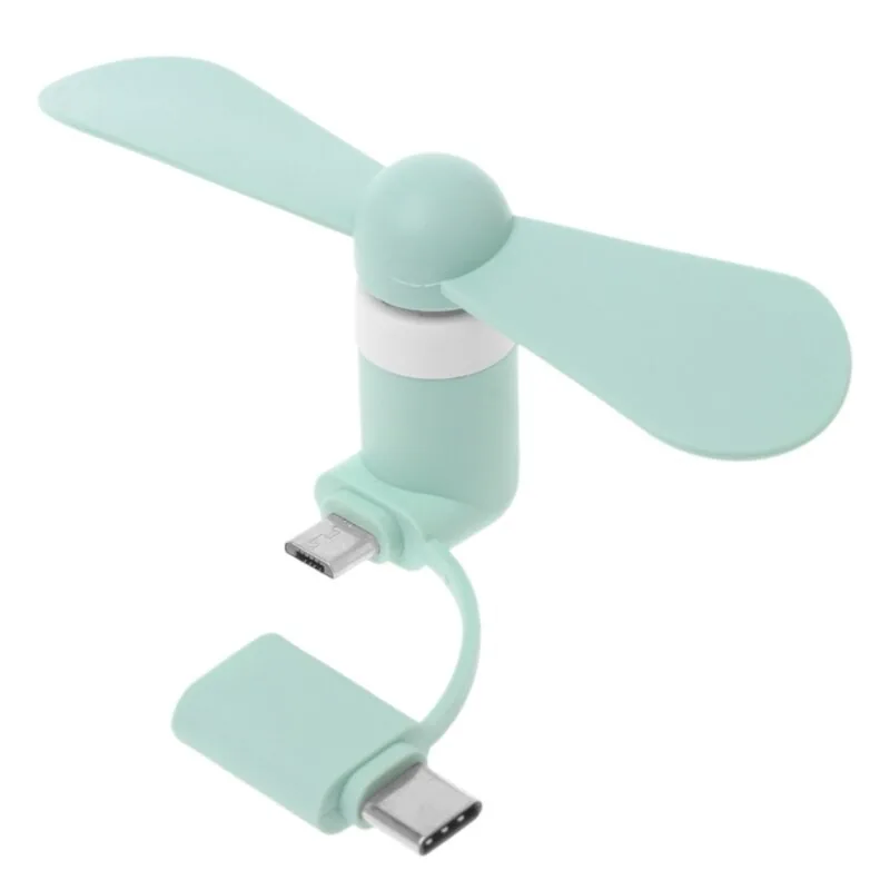 Nešiojamas ventiliatorius "Telefonui 4" (Type C ir Micro USB)
