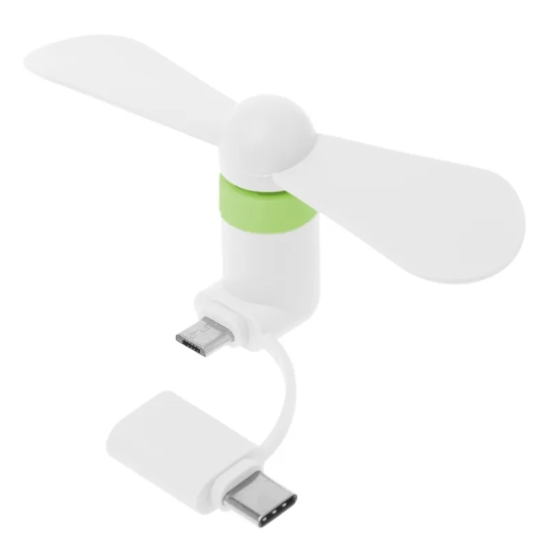 Nešiojamas ventiliatorius "Telefonui 3" (Type C ir Micro USB)