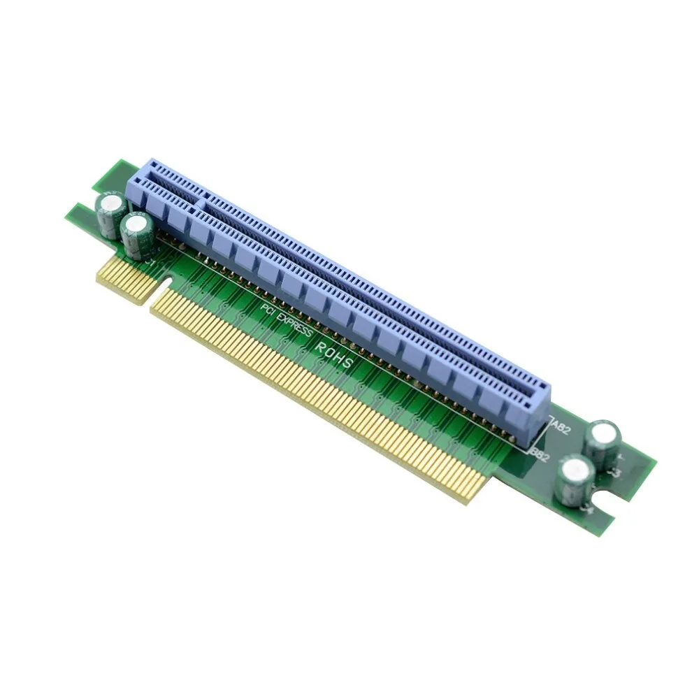 PCI Express 16X 90º plokštė "Blue edition" (lizdas)