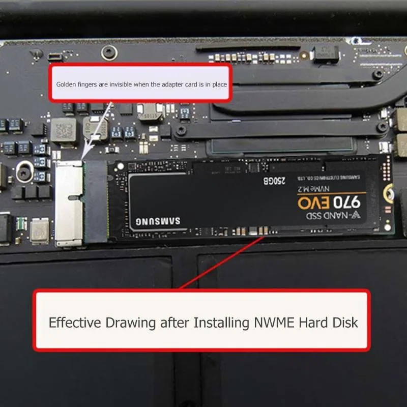 PCI-E plokštė "Green edition" (Macbook Air, NVMe)