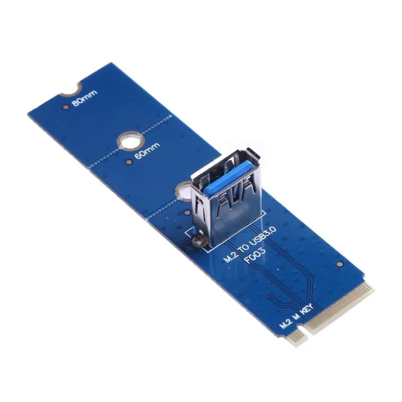 NGFF M.2 į USB 3.0 PCI-E plokštė "Blue edition"