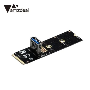 M.2 į USB 3.0 PCI-E plokštė "Black edition" (BTC/ETH kasimui