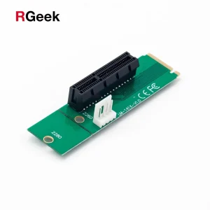 M.2 į PCI-E 4x 1x plokštė "Green edition" (BTC/ETH kasimui