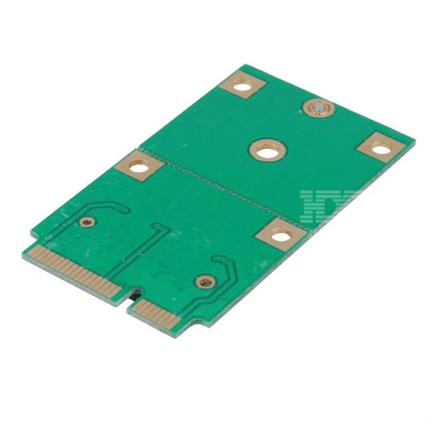 M.2 SSD į mSATA plokštė "Green edition" (NGFF 30 - 42 mm)