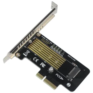 M.2 į PCI-E X4 plokštė "Black edition Plus" (NVME, SSD)