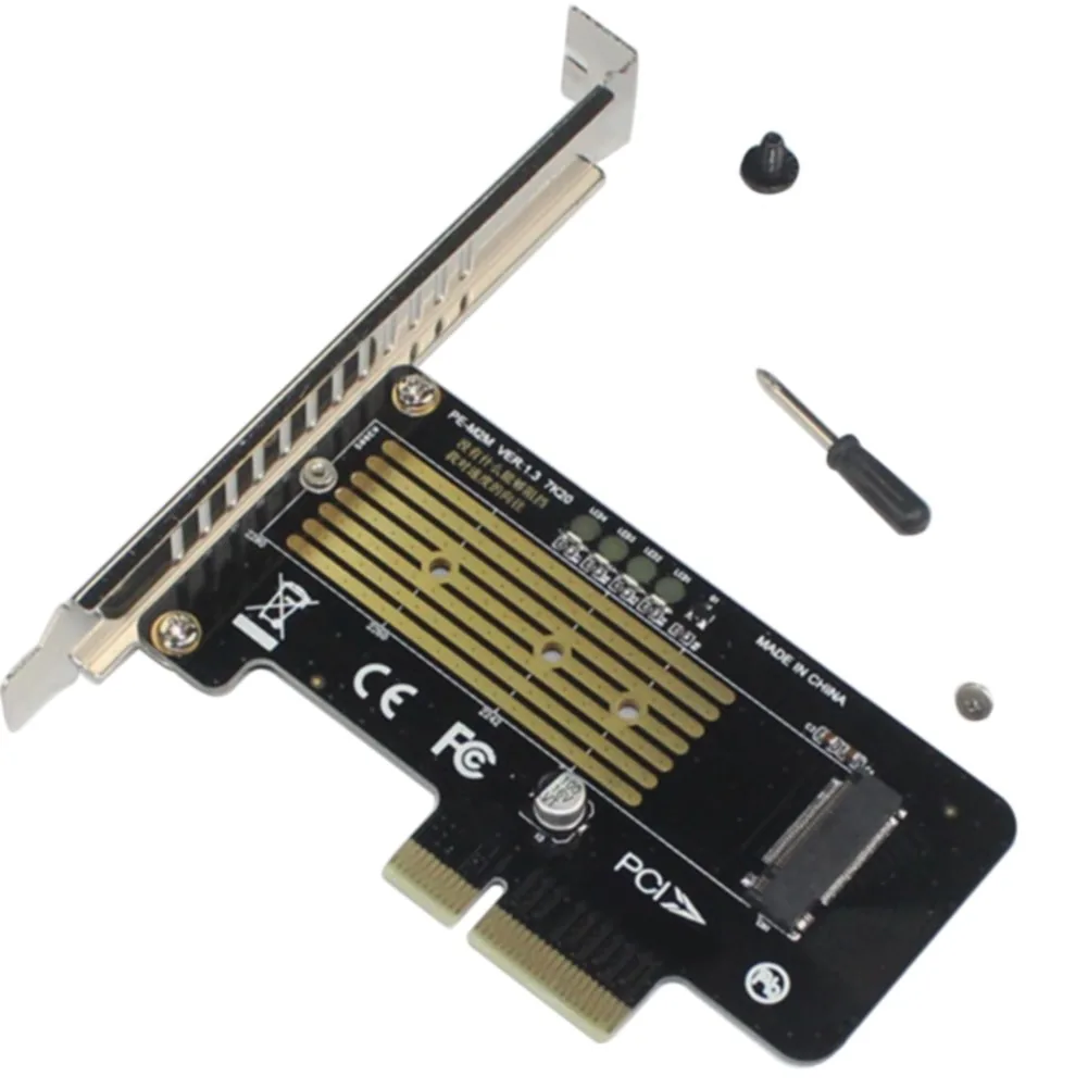 M.2 į PCI-E X4 plokštė "Black edition Plus" (NVME, SSD)