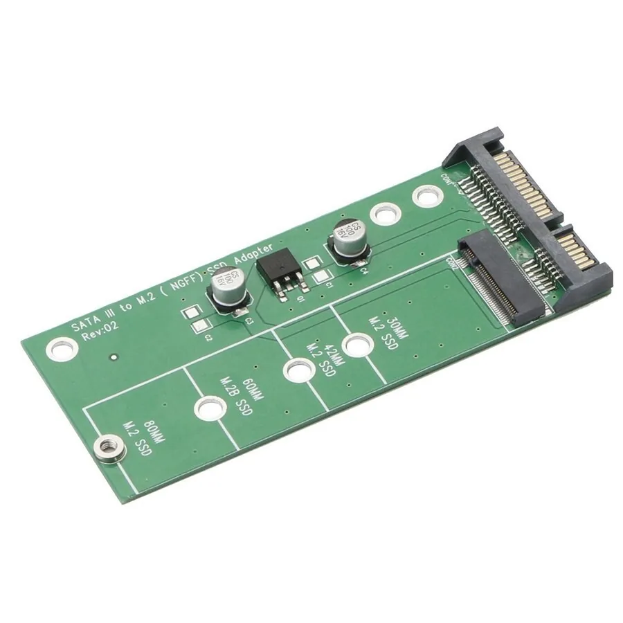 M.2 į SATA 3.0 plokštė "Green edition" (NGFF, SSD)