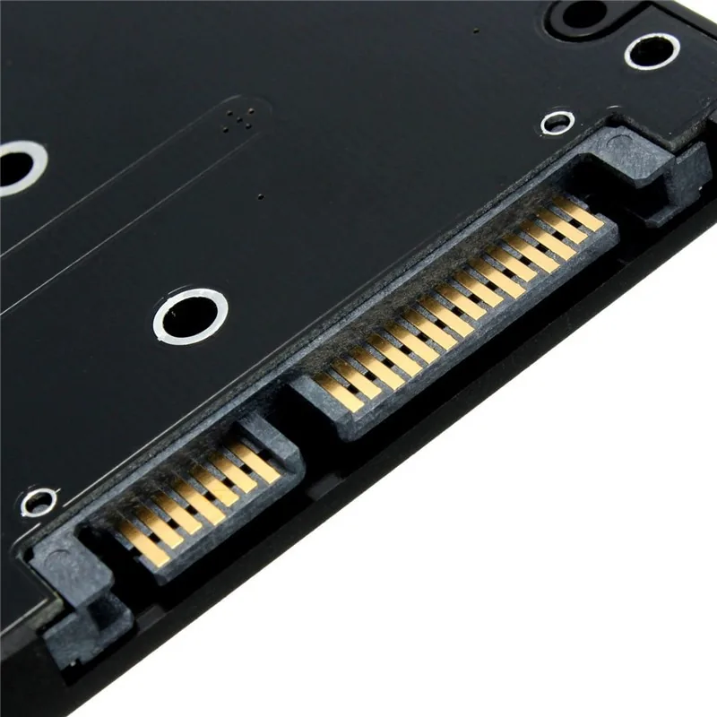 M.2 NGFF (SATA) SSD į 2.5 SATA plokštė "Black edition"