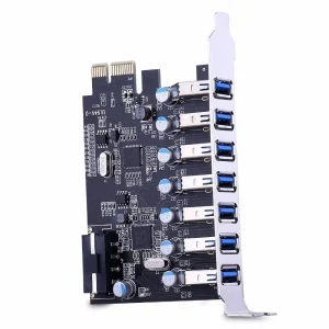 PCI-E USB 3.0 plokštė "Black edition" (7 lizdai)