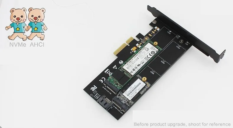 M.2 į PCI-E 3.0 X4 plokštė "Black Edition Pro Deluxe" (NVME