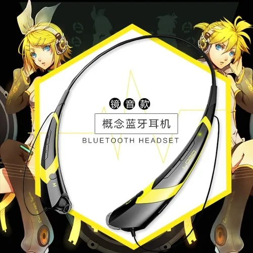 Belaidės ausinės "Hatsunės Miku stilius"