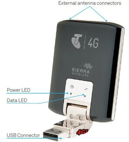 USB modemas "Sierra Pro" (4G LTE 100 Mbps)
