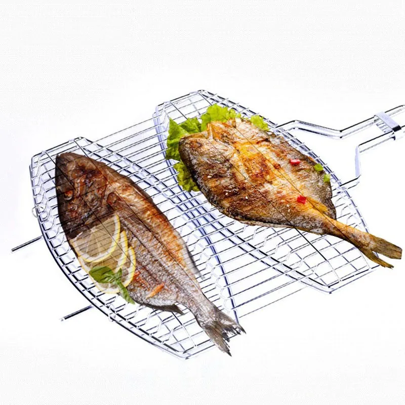Dvigubos grotelės žuviai kepti "Pro BBQ Deluxe"