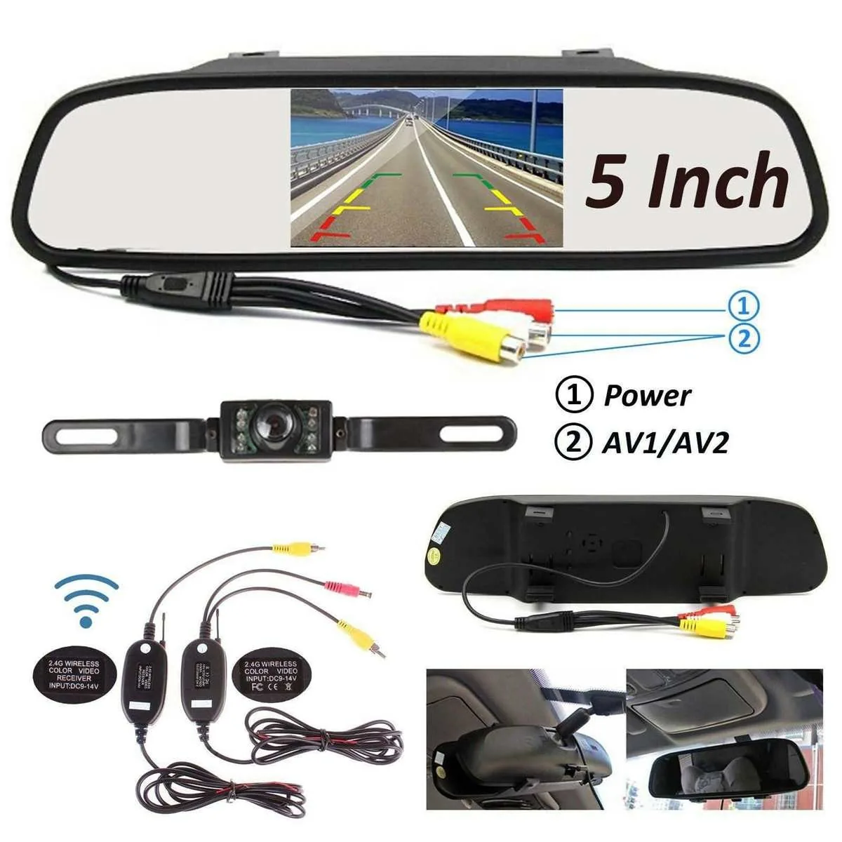 Automobilio parkavimo sistema "Luxury Pro" (5" LCD)