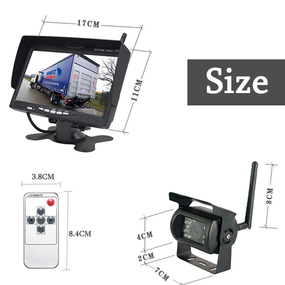 Automobilio parkavimo sistema "Luxury Pro 15" (7" LCD)